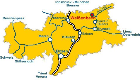 Südtirol Karte